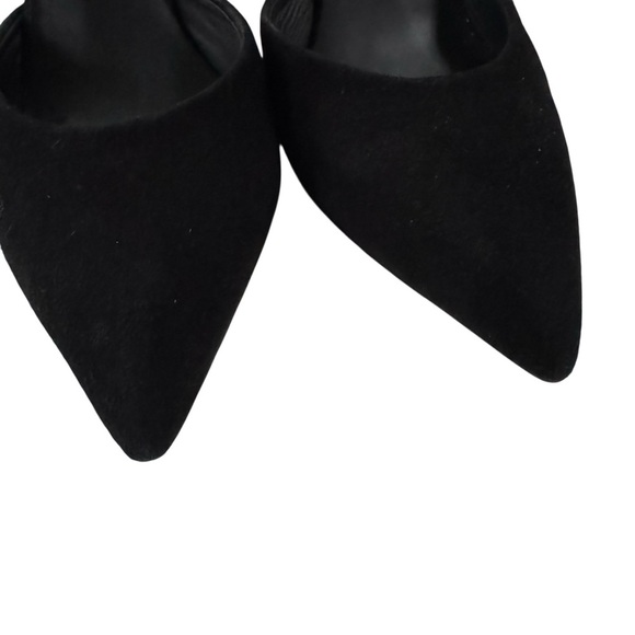 Vince Suede Paulette d'Orsay High Heel Pumps Shoe Black Size 7.5 - Picture 7 of 10